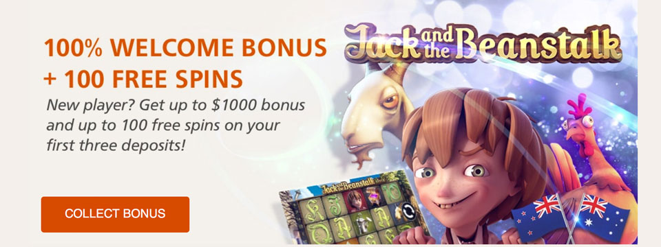 InstaCasino: 100 Free Spins + $1000 Cash Bonus