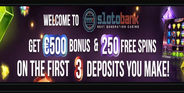Slotobank Casino: 250 Spins + $500 Deposit Bonus