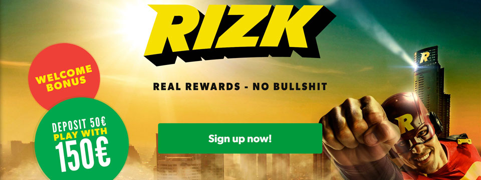Rizk Casino: $100 Casino Bonus