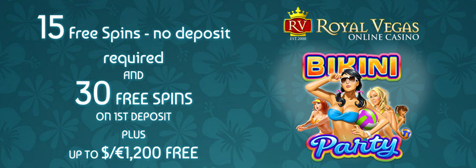 Royal Vegas: 15 No Deposit Free Spins Bonus