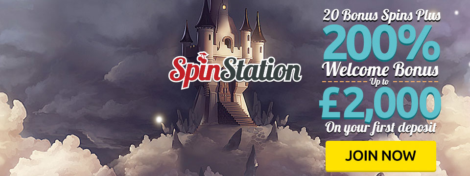 Spin Station Casino: 20 Spins + $2000 Deposit Bonus