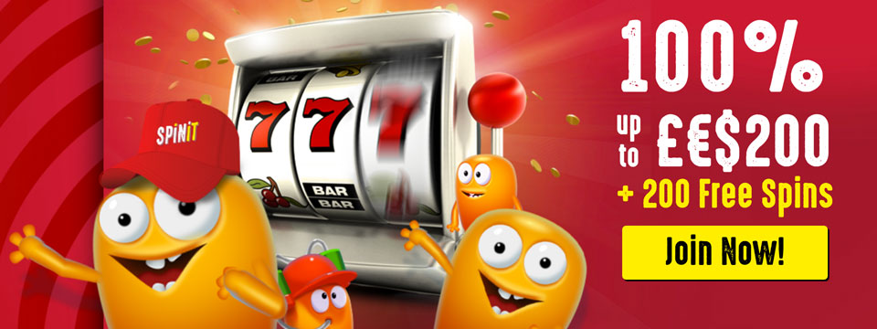 Spinit Casino: $200 + 200 Bonus Spins