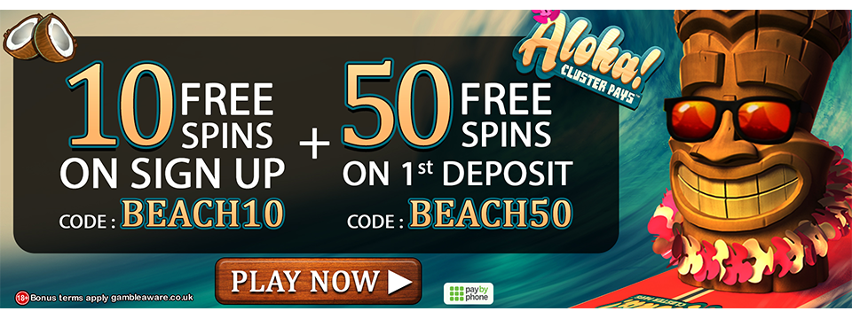 Spin Fiesta: 60 Free Spins (10 NO Deposit)