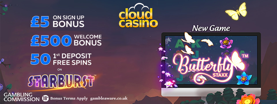Cloud Casino: $5 No Deposit Bonus