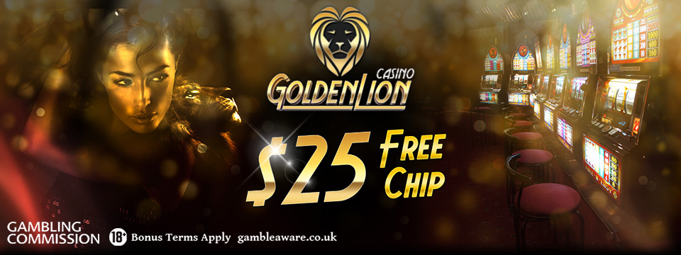 Golden Lion Casino: $25 No Deposit Bonus