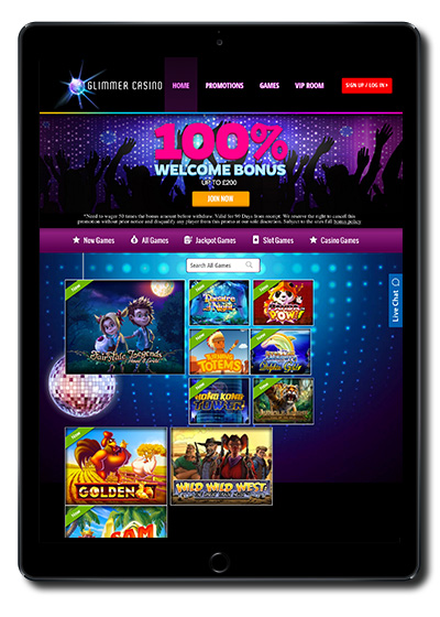Glimmer No Deposit Spins