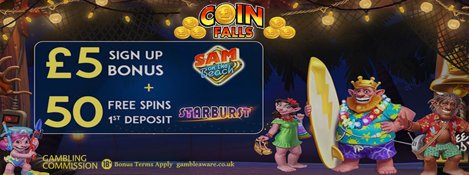 Coin Falls Casino: $5 No Deposit Bonus
