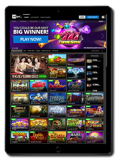 hopa casino bonus spins
